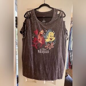 Torrid Little Mermaid Distressed top!